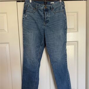 J. Crew High-Rise Straight Jeans in Light Blue Denim Premium Edition Size 30